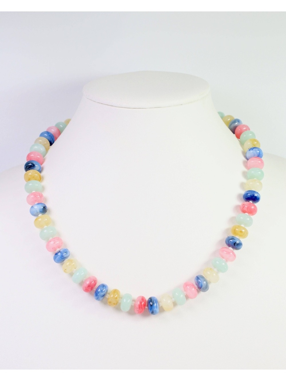 Caroline Hill Reno Marble Beaded Necklace - Multi